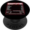Funny Gym Sayings Men Women Fitness Work Sollevamento pesi Palestra Fitness Bodybuilding Sport Sollevatori pesi PopSockets PopGrip Adesivo