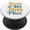 Sew Joy Studio Cuori Macchina Da Cucire Citazione Art PopSockets PopGrip Adesivo