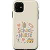 School Nurse Care Custodia per iPhone 11 Carino Scuola Infermiera Torna a Scuola U