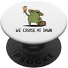 Funny Frog Meme Cruising Humor Gifts Men Crociera All'alba Divertente Rana Meme Nave Da Crociera Vacanza PopSockets PopGrip Adesivo