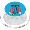 NASA, razzo, con, bandiera, fondo PopSockets PopGrip per MagSafe