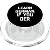 Funny German Shirt & Funny Germany T-Shi Impara il tedesco Se Der - Divertente Detto Sarcastico Tedesco PopSockets PopGrip per MagSafe