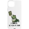 Funny Frog Meme Reading Humor Gifts Men Custodia per iPhone 15 Plus Abbiamo letto a Dawn Frog Funny Frog Meme Reading Bookworm Reader