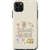 School Nurse Care Custodia per iPhone 11 Pro Max Carino Scuola Infermiera Torna a Scuola U