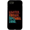 September 1990 Retro Vintage Year 1990 G Custodia per iPhone SE (2020) / 7/8 Edizione Limitata Settembre 1990 Compleanno