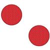 AG Design a della CZ 078 di riflettore Rotondo, 3D, Diametro 2.5 cm, Set di, Rosso