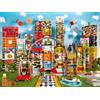 Ravensburger 12000434 - Eames House of Cardy Fantasy - puzzle 1500 pezzi - puzzle adulti e ragazzi da 14 anni, puzzle design
