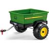 Peg Perego PEG John Deere Adventure Trailer, Rimorchio per Veicoli Elettrici John Deere Gator, Grande capacità di Carico 30 kg, con Gancio di Traino Incluso, età 2+ Anni