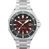 Spinnaker Mens 44mm Dumas Automatic Bordeaux 3 Hands Watch with Solid Stainless Steel Bracelet SP-5081-AA