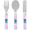 Disney Polar Gear - Set di posate per bambini Stitch | Set di 3 posate Disney regalo per ragazze e ragazzi | Lilo & Stitch Gifts posate in acciaio inossidabile per alimenti e plastica ABS per bambini