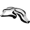 Fabater Occhiali Sportivi di Sicurezza per Uomo Donna, Occhiali Protettivi per Basket Calcio Ciclismo Allenamento, Fascia per la Testa Regolabile Antiappannamento, Telaio Antipolvere per Corsa (BLACK)