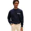 Tommy Hilfiger Uomo Felpa Small Crest Outline con Scollo Rotondo