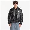MISBHV Bomber MISBHV Faux Leather Puffer Bomber Jacket UNISEX Black