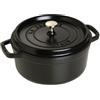 STAUB CASSERUOLA TONDA GHISA 24cm Nero