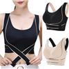 OBASDFD Confezione da 2 reggiseni senza ferretto, correttore posturale push-up, senza cuciture, comodi, supporto leggero, per tutti i giorni, rosso