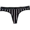 Victoria's Secret Tanga in cotone a righe nere