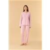 NOIDINOTTE PIGIAMA DONNA COTONE MANICA LUNGA FA009490 NOIDINOTTE FRAGRANT LILAC