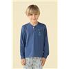 NOIDINOTTE PIGIAMA BAMBINO COTONE MANICA LUNGA FE002614 ENSIGN BLUE