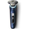 Philips SHAVER Series 9000 S9980/54, rasoio elettrico rotante, colore blu, lame in acciaio di grado spaziale; sistema Lift & Cut, controlli, tecnologia SkinIQ, display LED