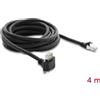 Delock Cavo per fotocamera GigE, 4 metri, con connettore RJ45 angolato a 90°, dotato di viti, categoria Cat.6, schermato (S/FTP)