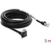 Delock Cavo di rete per fotocamera GigE, 3m, connettore RJ45 a 90°, categoria Cat.6, schermato (S/FTP)