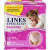 FATER SpA LINES SPECIALIST MATERNITY MUTANDINA ASSORBENTE PER PERDITE POST PARTO MISURA MEDIUM 12 PEZZI
