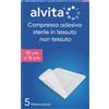 ALLIANCE HEALTHCARE IT.DIS.SpA GARZA COMPRESSA ADESIVA ALVITA TNT 10X15CM 5 PEZZI