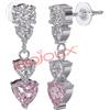 SANICO Srl BJT333 ORECCHINI DONNA ROSE STAINLESS STEEL