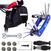 Set di riparazione per bicicletta 3 in 1 con toppe senza colla multitool con