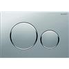 Geberit, Placca di comando Sigma20 115.882.JQ.1, per risciacquo a 2 quantità, colore cromo opaco, cromo 115882JQ1