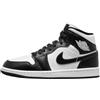 Nike Donne Air Jordan 1 Mid Scarpe, Nero, Bianco, 39 EU