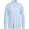 LUIGI BORRELLI NAPOLI - Camicia a quadri - Blu chiaro