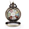 JewelryWe Orologio da Tasca Vintage. Orologio stile retro con quadrante rotondo,Disegno da scelta,Regalo per Ragazzi Uomo Donna Anziani