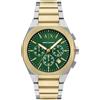 Armani Exchange AX Orologio Fitness AX4184, Oro e argento., Bracciale