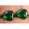 Naturale 5.45 KT Colombiano Gemma Smeraldo Paio Forma Cuore Certificato CE26