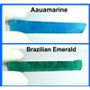 120 Ct+ Fetta Grezza Di Acquamarina Naturale E Smeraldo Brasiliano