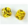 Cuscino Giallo Mali Granato Gemma Paio 10.50 CT Naturale Certificato CE54