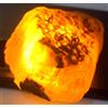 Specimen Minerale Naturale Di Fluorite Gialla Dorata 925 Ct/74 Mm