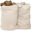 ELES VIDA® - XXL Sacchetto per il bucato 2 Set 70 x 90 cm in 100% cotone - XL - extra large per uso intensivo - durevole, con coulisse, sacchetto per il Colore Naturale