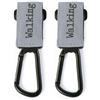 Walking Mum Ganci Universali per Passeggino Set 2 Pezzi con Velcro Portaborse fino a 5 kg - Cloud