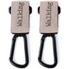 Walking Mum Ganci Universali per Passeggino Set 2 Pezzi con Velcro Portaborse fino a 5 kg - Apricot