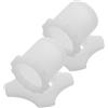 ERINGOGO Set di 2 Anelli per Microfono in Silicone Bianco, Compatti e Stilosi Funzione Glow in The Dark, per Ktv e Palcoscenici