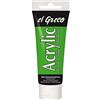 KREUL 28363 - El Greco Acrylic, tubetto da 75 ml in verde fluorescente, vernice acrilica lucida altamente pigmentata in qualità di studio, verniciabile in modo burroso, per pittura pastosa