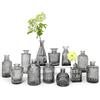 SUPMIND Set di 12 vasi per boccioli neri, piccoli vasi da fiori per centrotavola, mini vaso vintage per matrimoni rustici, casa, decorazione da tavolo