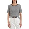 Marc O'Polo Marc OߴPolo Donna T-shirt in cotone bio a righe, Multicolore (Multi), S