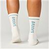 Brooks Calze Cascadia Crew Bone/Blue Haze