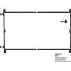 VEVOR Kit di Costruzione Cancello per Aperture Larghe 1016-1829 mm Recinzione Alta 1219,2 a 1524 mm Kit di Costruzione Cancello Regolabile con Serratura a Scatto e Viti, per Recinzione in Legno, Ferro