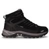CMP CALZATURE Rigel 2.0 Mid Scarpa Da Trekking In Pelle E Tessuto Nero Grigio - Uomo - Nero Grigio