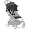 Stokke YOYO 6+ Color Pack, Black - Solo tessuti: cuscino per seduta, capottina estendibile e tasca posteriore con cerniera - Richiede telaio YOYO (venduto separatamente)