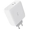 Trust Maxo Caricatore USB C 65W, Alimentatore USB C x2, Bianco